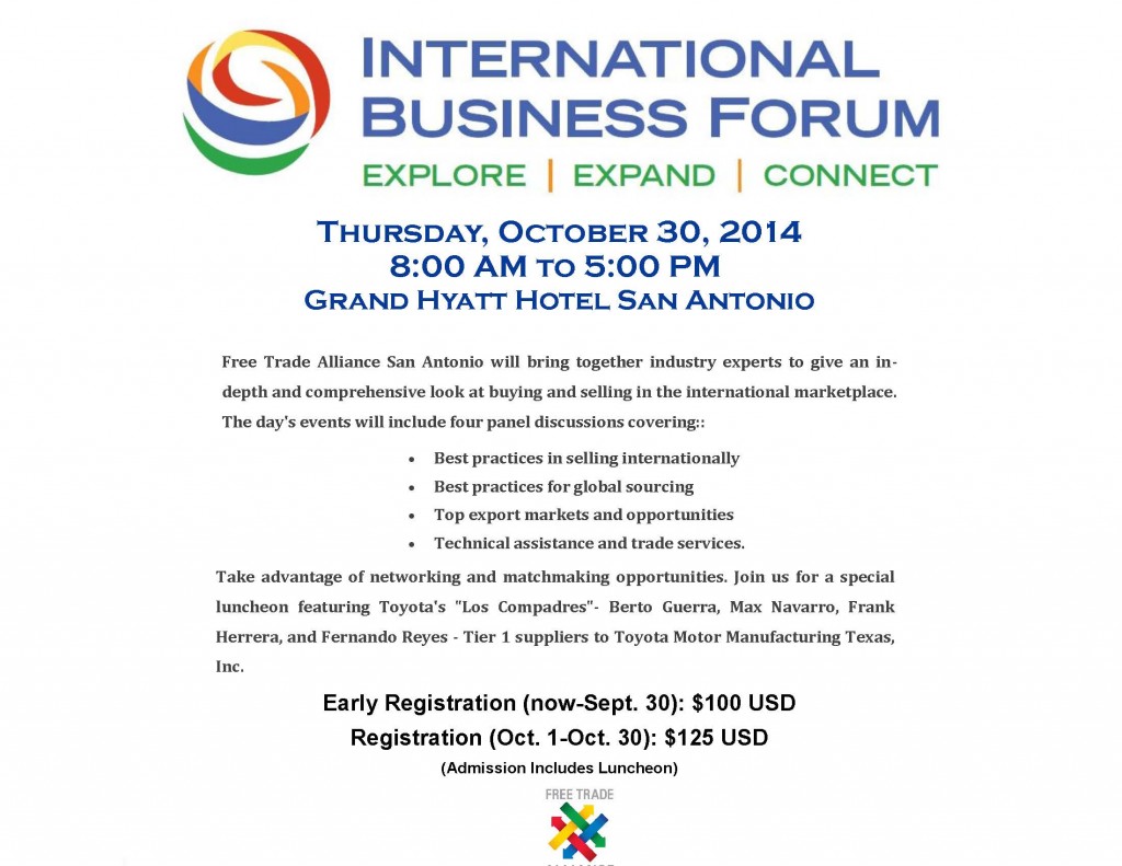 Sept 14 International Business Forum Flyer
